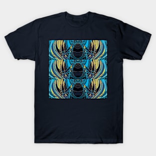 Majestic- Mixed Media Art Deco Pattern T-Shirt